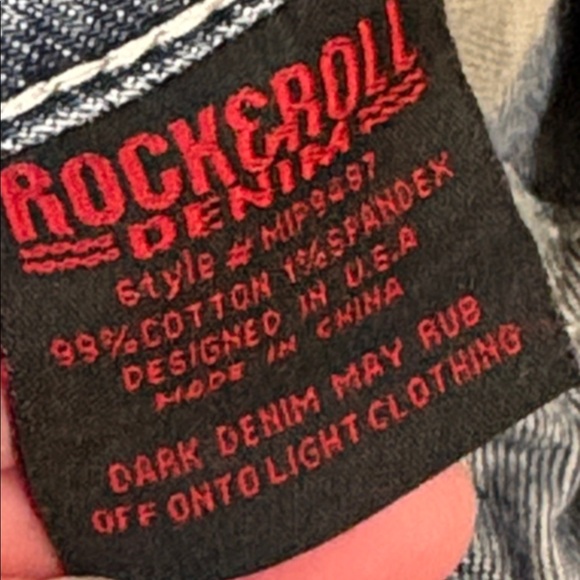 ROCK & ROLL COWBOY DENIM 34x30 Pistol Straight, Regular Straight Leg Jeans - Picture 9 of 9